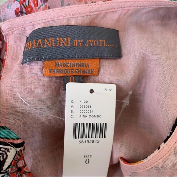 NWT Anthropologie Bhanuni Alessandra Maxi Dress size 0 Sleeveless Floral Lined - Picture 15 of 15